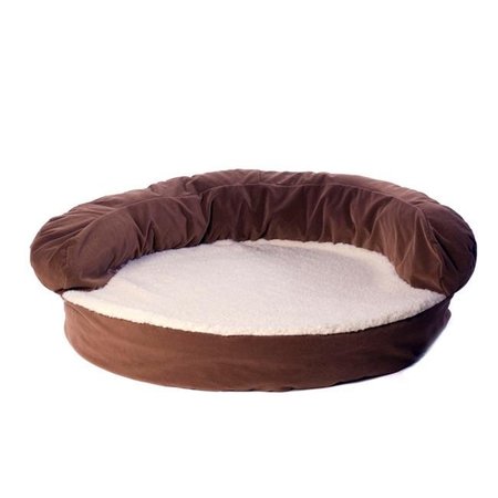 CAROLINA PET COMPANY Carolina Pet 011180 Ortho Sleeper Bolster Bed - Chocolate; Small 11180